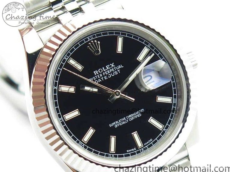 Good Copy Rolex Watches Noob 1:1 Stick Bracelet Black DateJust A Dial SS 228238 Best Jubilee On Edition 3507 Markers Trendy 0120